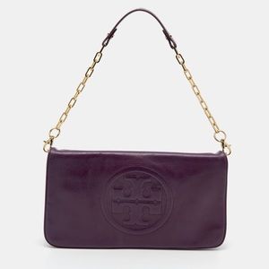NWT Tory Burch Reva Purse in Wild Plum